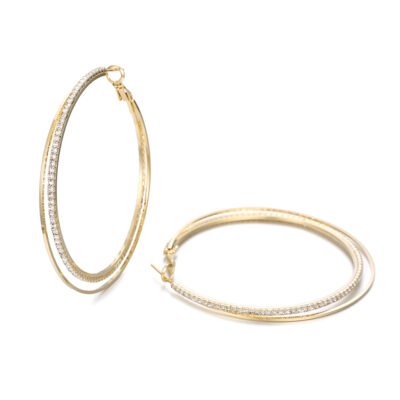 Crystal Hoop Earrings