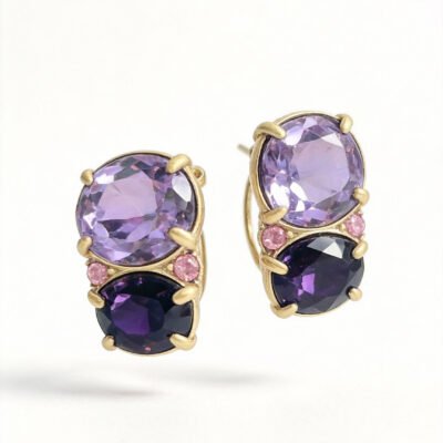 Amethyst Lavender Dangle Earrings